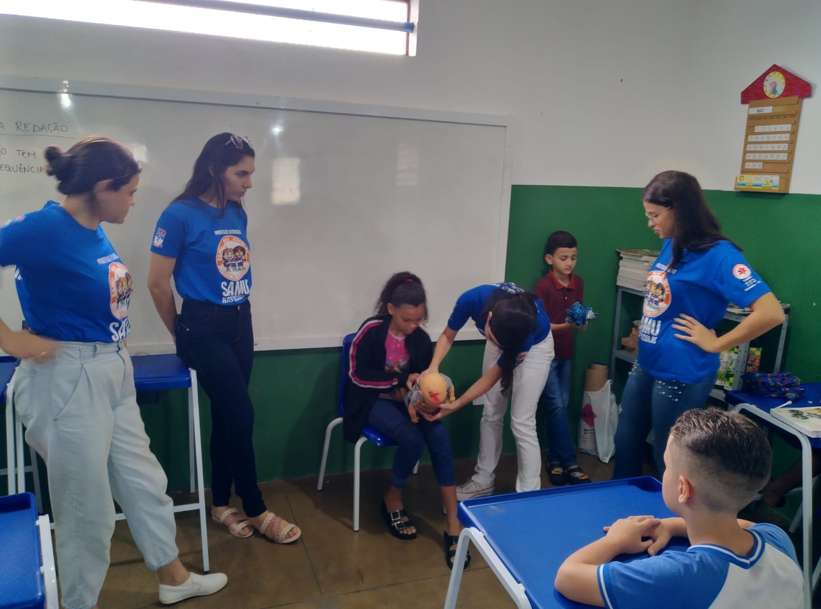 Leia mais sobre o artigo Educação em Saúde: Em escola, Samu conscientiza crianças sobre males dos trotes