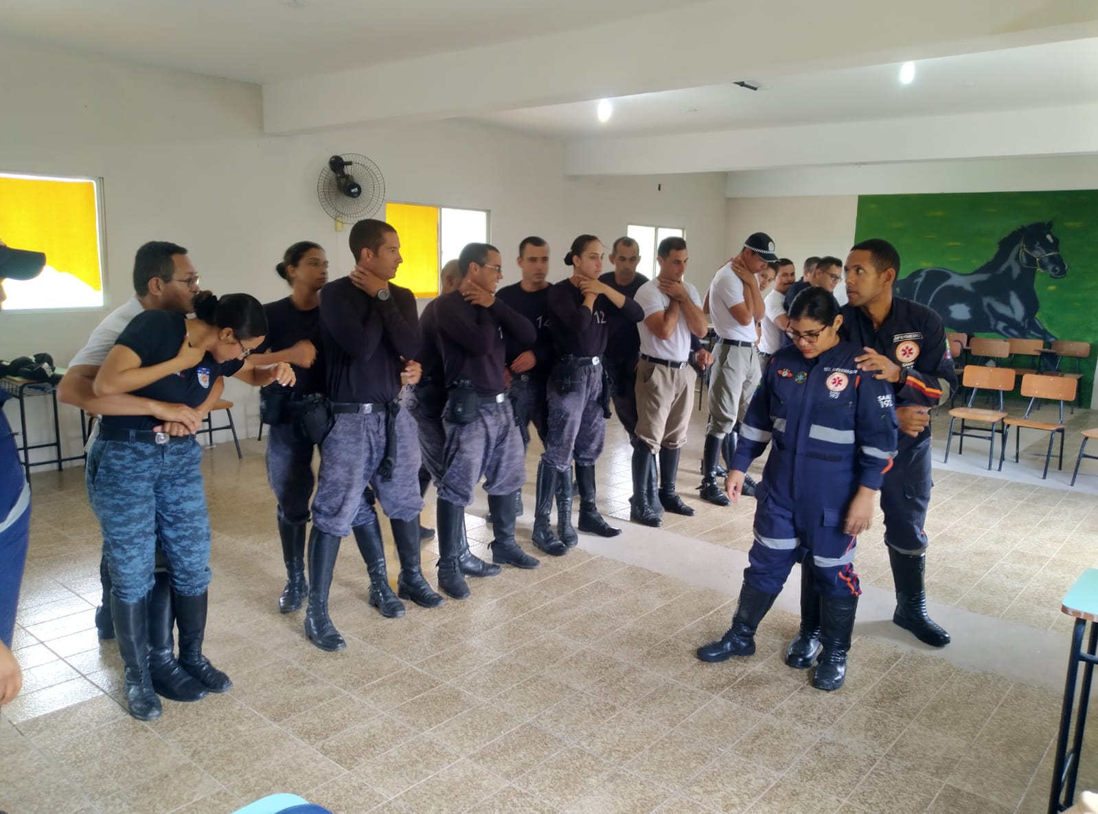 Leia mais sobre o artigo Samu capacita policiais da Cavalaria da PM/AL sobre primeiros socorros