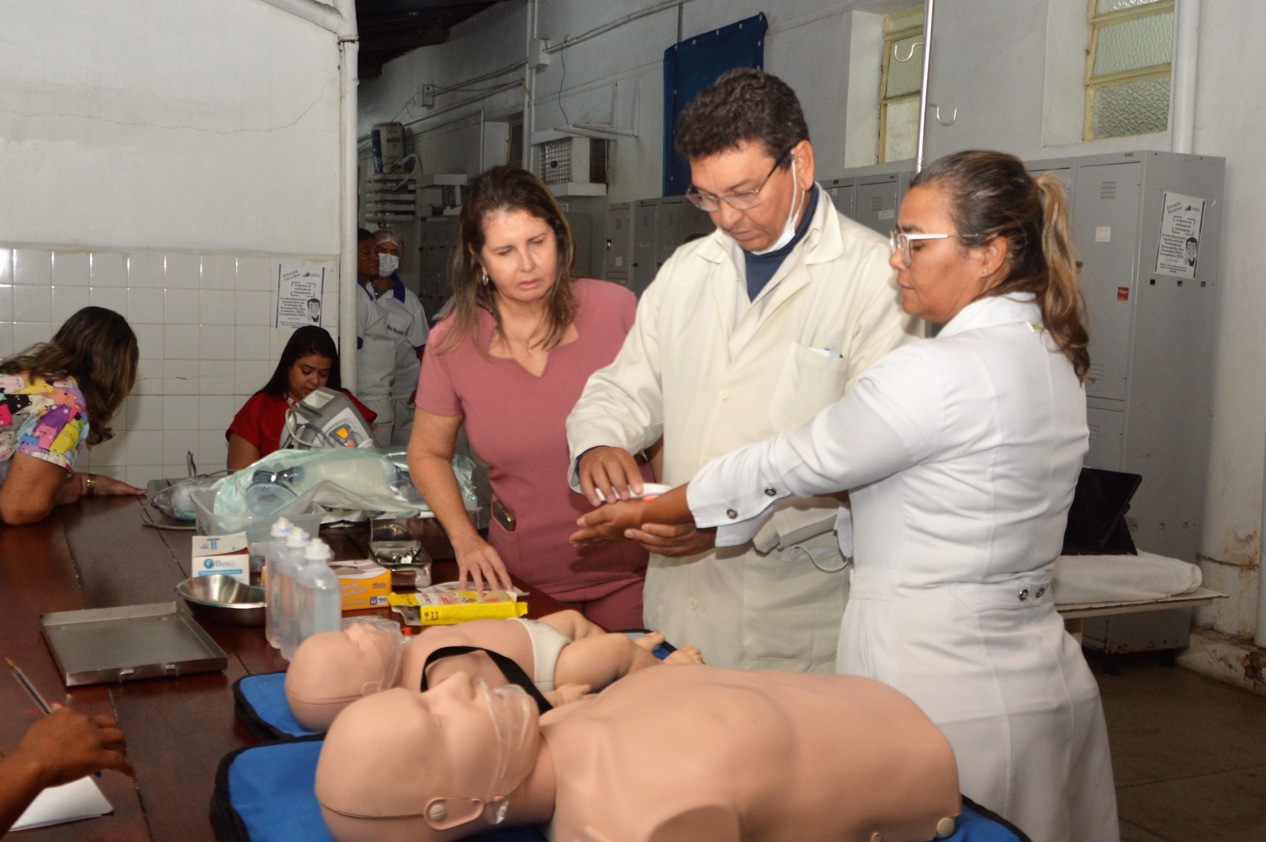 Leia mais sobre o artigo Servidores do Ambulatório Noélia Lessa são treinados sobre Suporte Básico de Vida