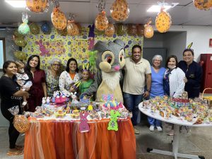 Páscoa é celebrada na Pediatria do HGE com diversão, afetividade e esperança