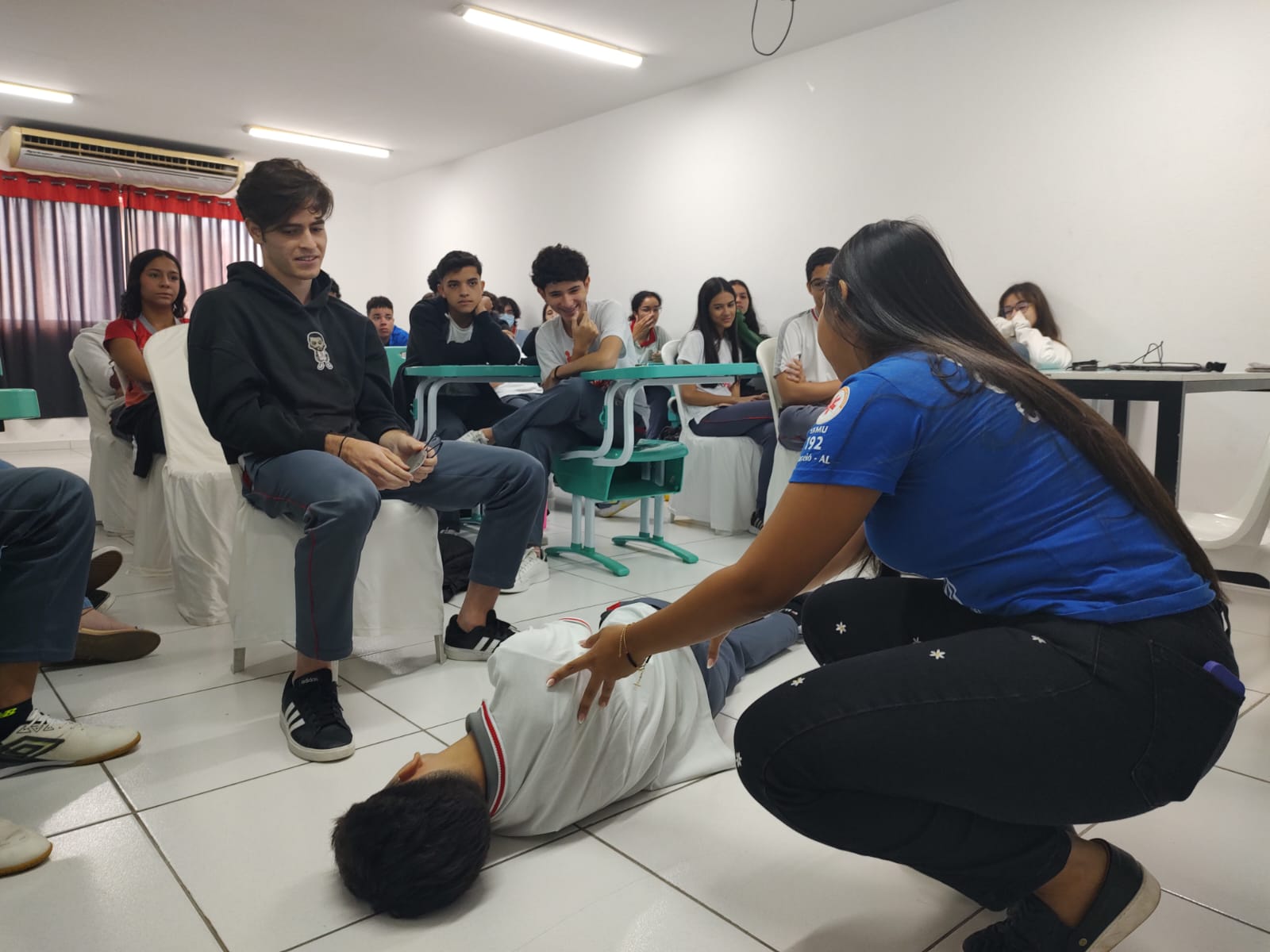 Leia mais sobre o artigo Projeto Samu nas Escolas contempla Colégio Santa Amélia, em Maceió