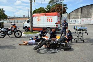 Samu alerta sobre o aumento dos atendimentos a vítimas de acidentes com motociclistas