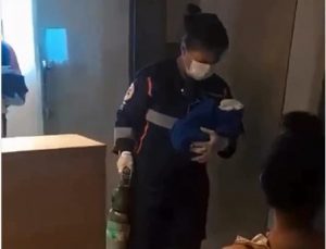 Samu realiza parto de jovem de 19 anos que fazia exames em clínica particular