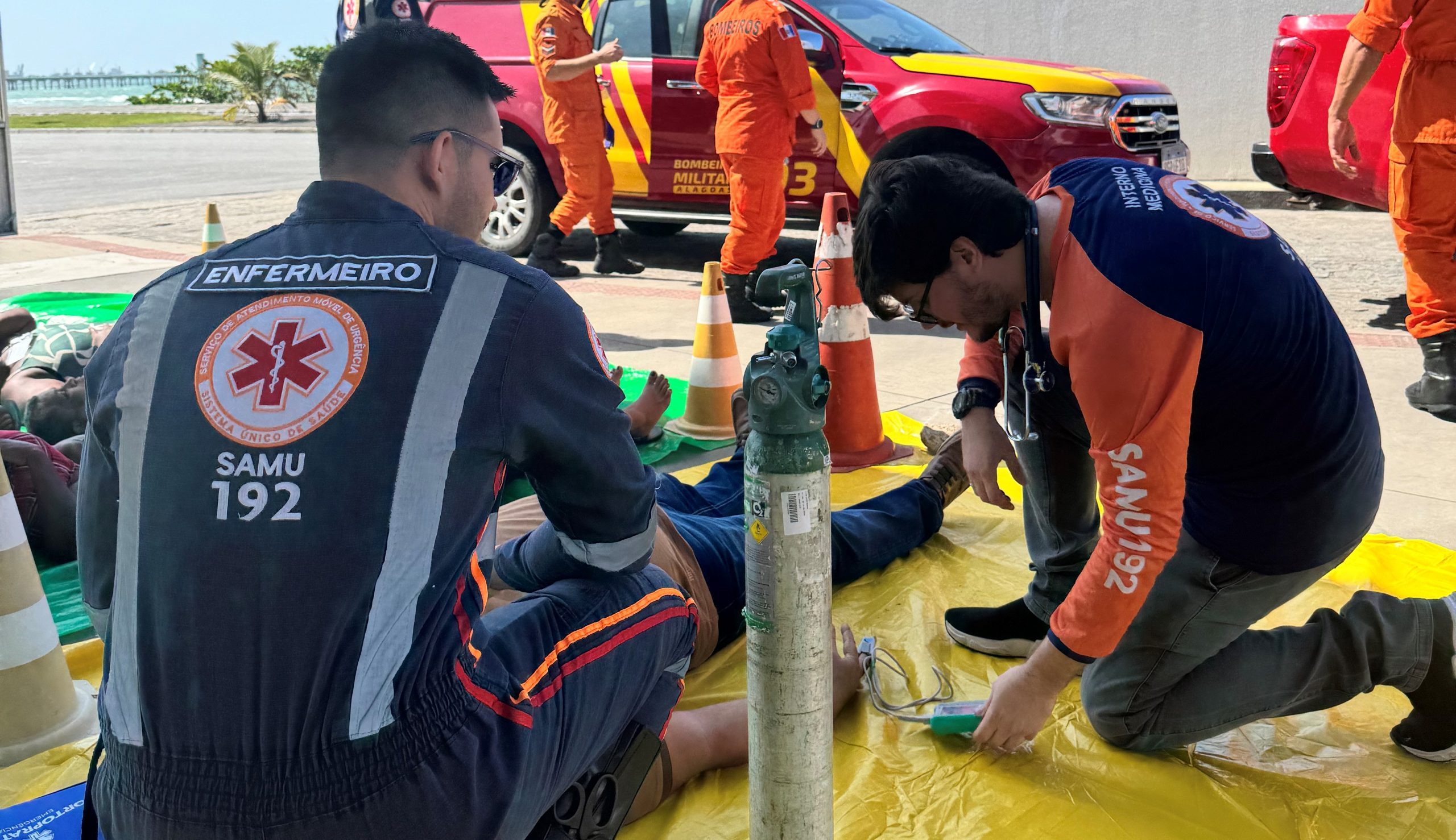 Leia mais sobre o artigo Samu Alagoas participa de simulado que prepara comunidades e órgãos públicos para situação de emergência