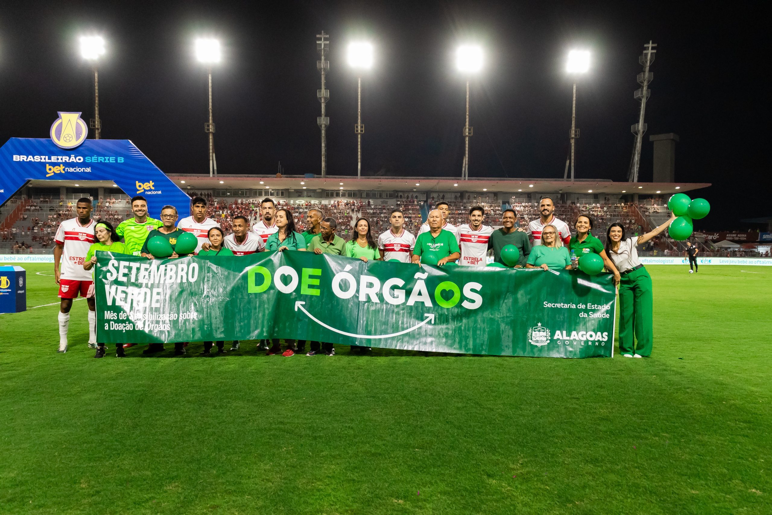 Leia mais sobre o artigo Sesau e CRB promovem ação de conscientização sobre doação de órgãos no Estádio Rei Pelé