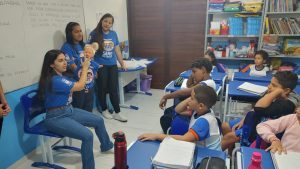 Samu realiza ação educativa em escola sobre primeiros socorros e os malefícios dos trotes