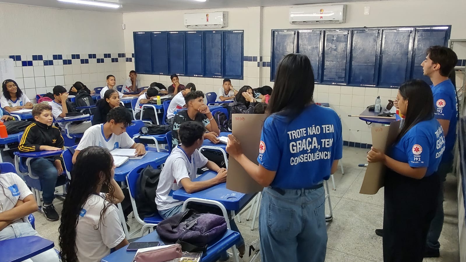 Leia mais sobre o artigo Projeto Samu nas Escolas leva conhecimento sobre primeiros socorros a alunos de Jacarecica, em Maceió