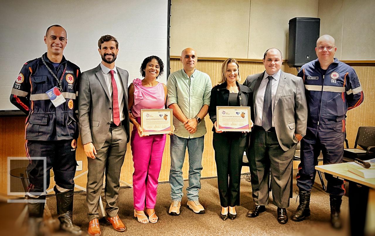 Leia mais sobre o artigo Samu e Programa Salva Mais recebem premiação no Congresso de Cardiologia do Hospital do Coração Alagoano