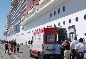 Turista norte-americana é atendida pelo Samu em navio de cruzeiro e encaminhada para hospital em Maceió