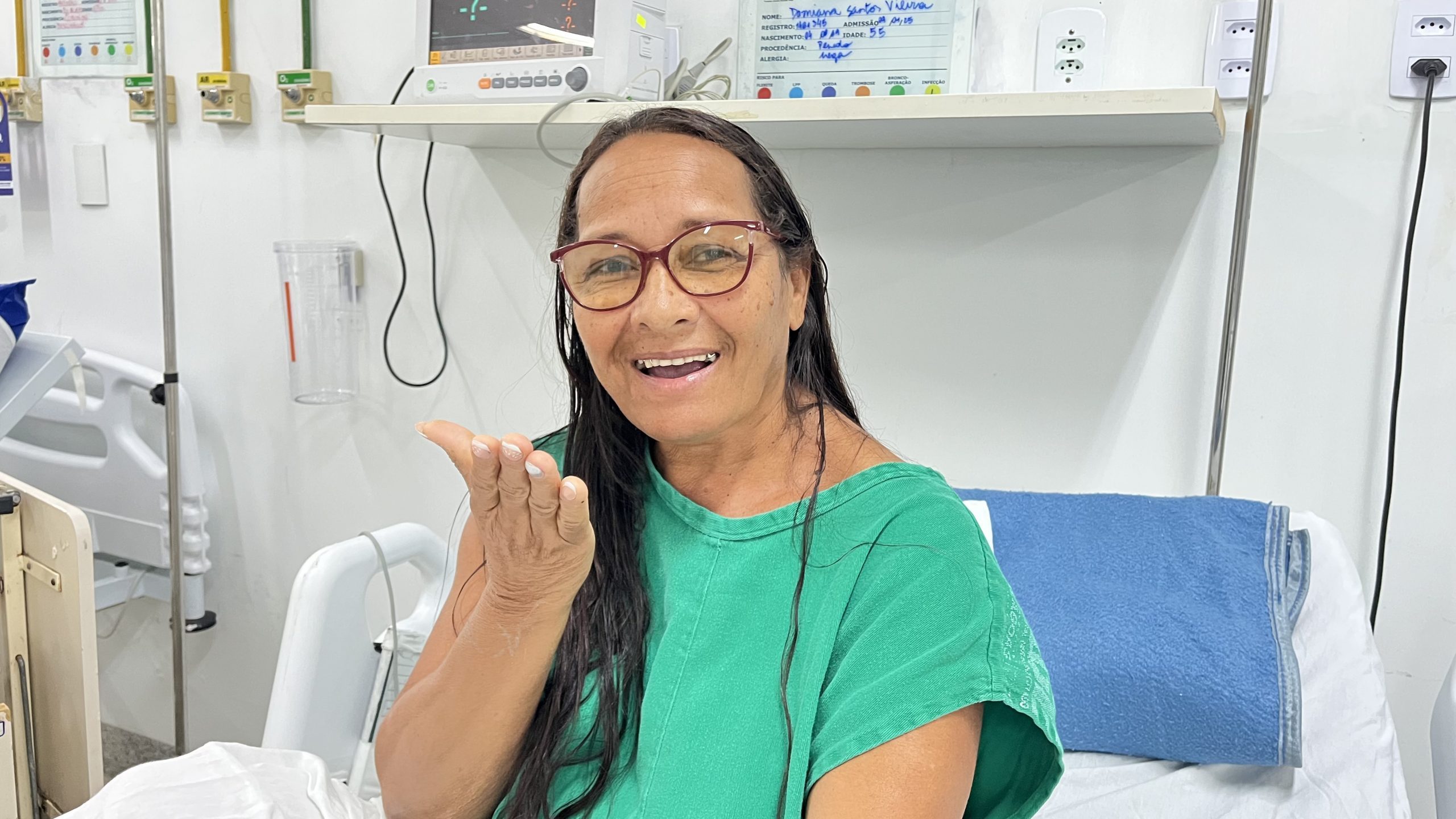 Leia mais sobre o artigo Após infarto, pescadora artesanal do Velho Chico afirma que HGE salvou a sua vida