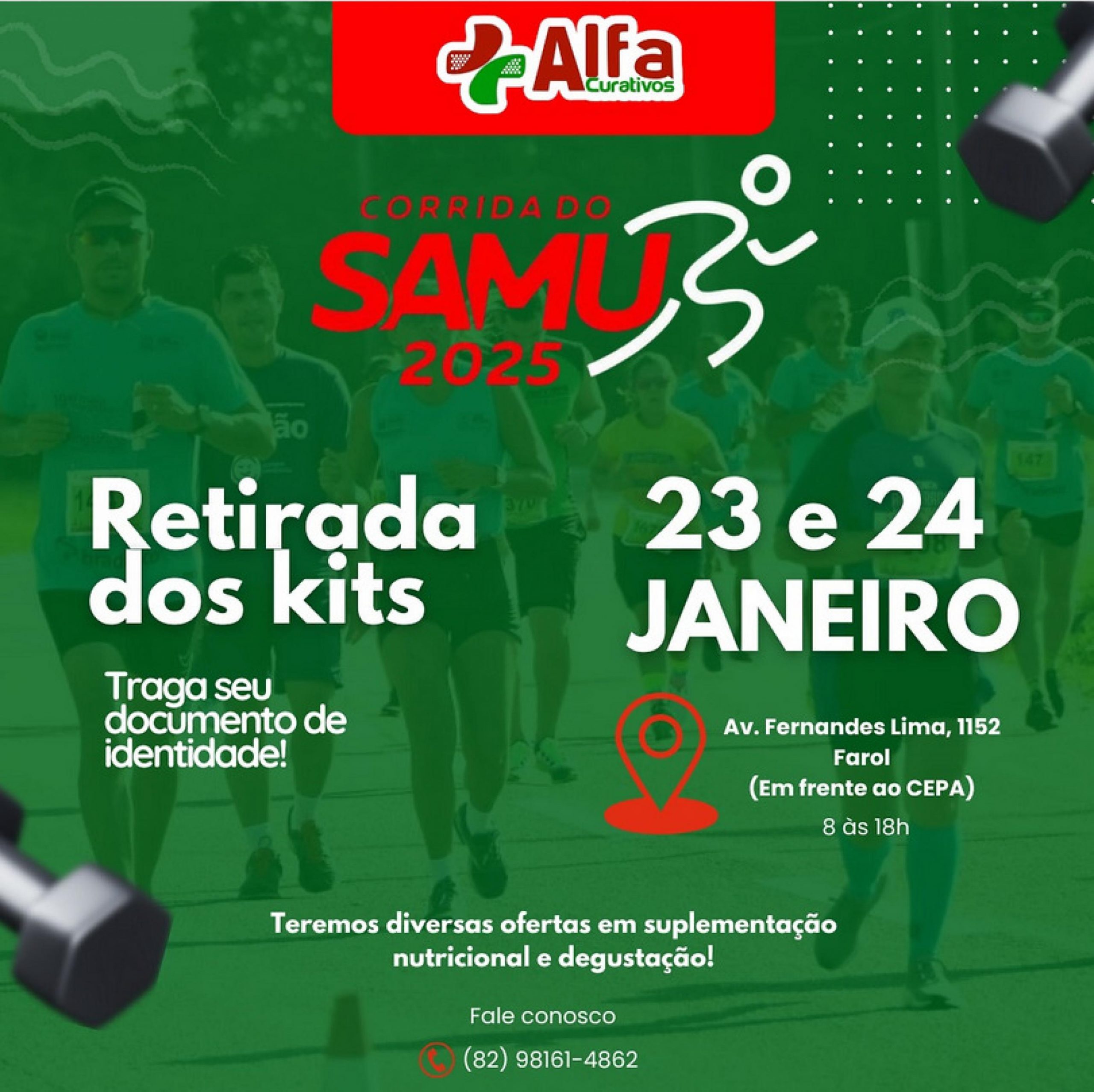 Leia mais sobre o artigo Tudo pronto para a III Corrida do Samu em Maceió, neste sábado (25)