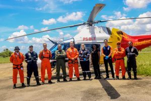Paciente internada no Hospital Ib Gatto Falcão é transferida pelo Serviço Aeromédico para o Hospital Regional do Norte
