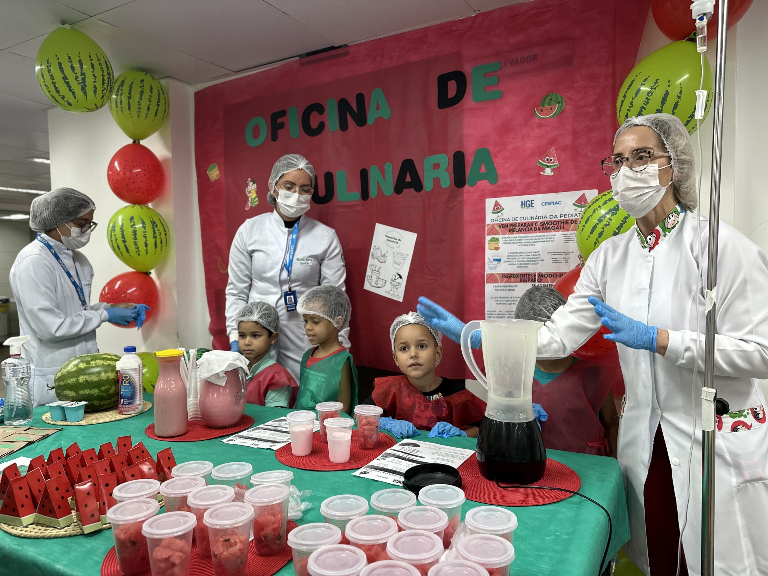 Leia mais sobre o artigo HGE promove Oficina de Culinária na Pediatria e crianças descobrem o valor nutricional dos alimentos