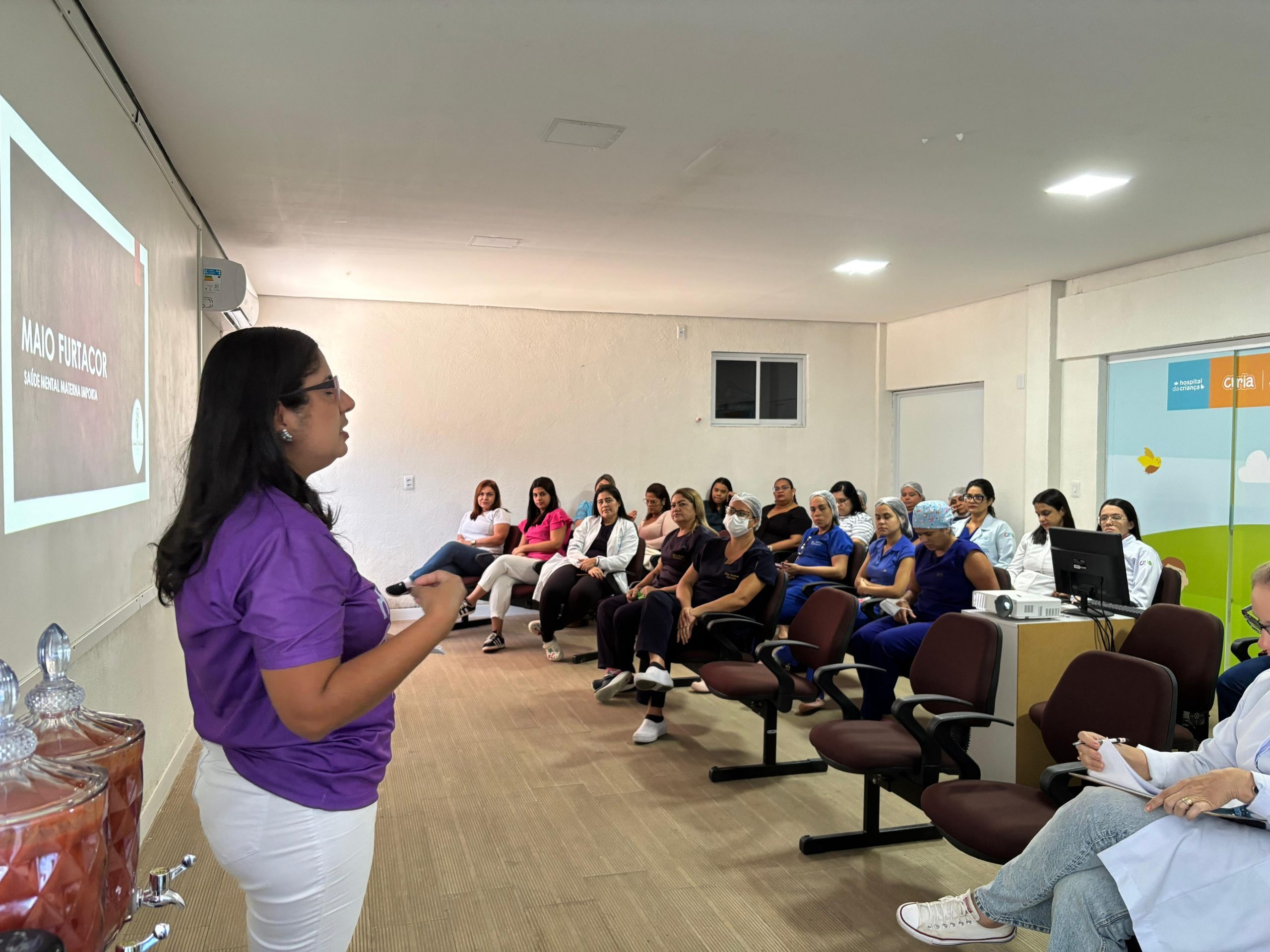 Leia mais sobre o artigo Hospital da Criança de Alagoas promove evento de saúde mental materna para colaboradoras da unidade