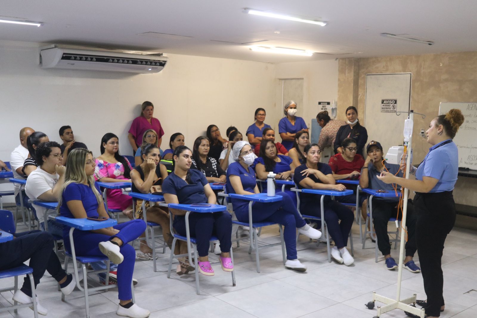 Leia mais sobre o artigo Hospital Ib Gatto Falcão treina equipe de Enfermagem para uso de novas Bombas de Infusão 