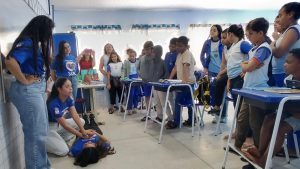 Projeto Samu nas Escolas retoma atividades com ação lúdica e educativa em escola de Maceió