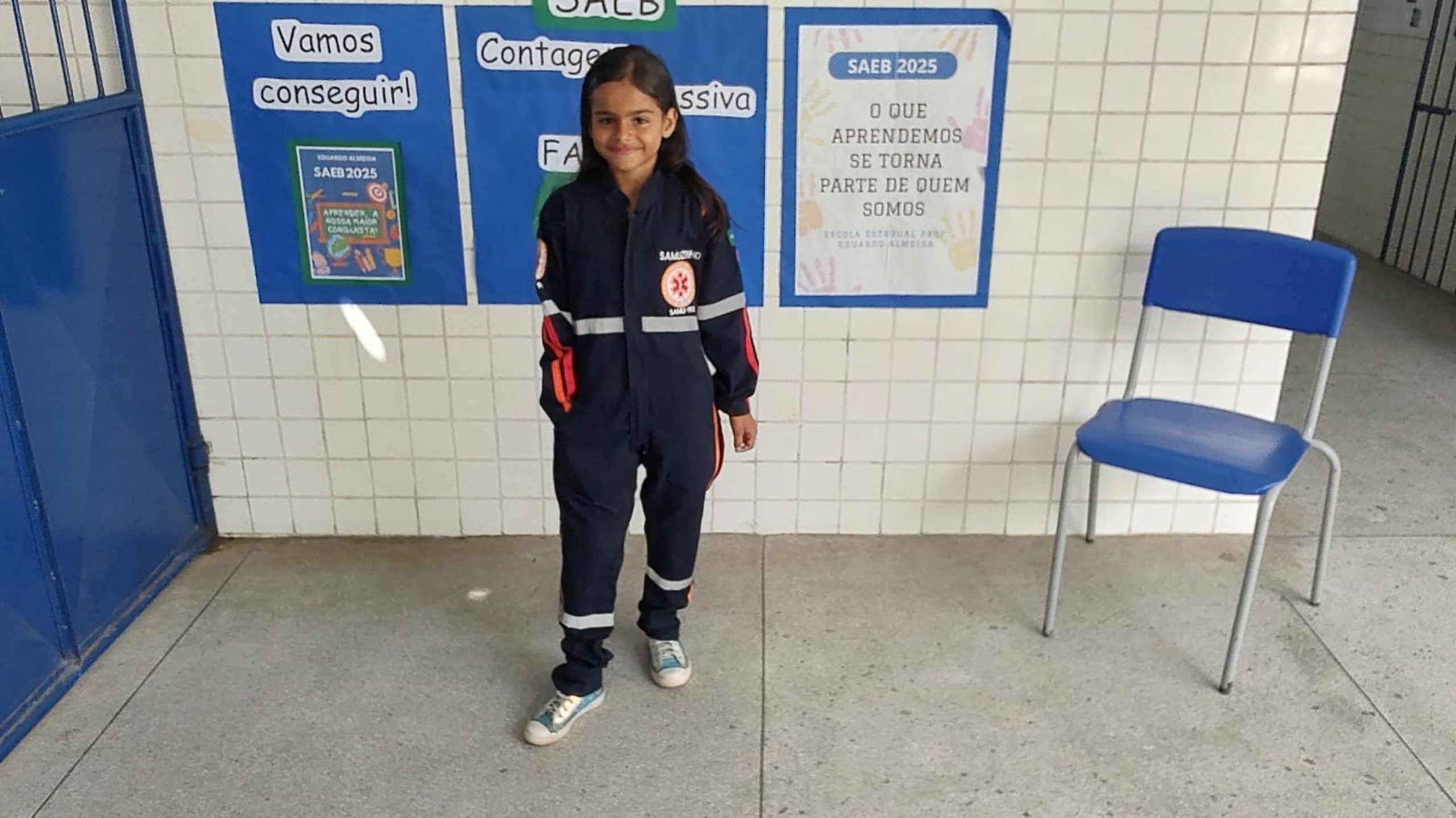 Leia mais sobre o artigo Aluna de 9 anos se inspira em ação do Samu nas Escolas e sonha em ser médica