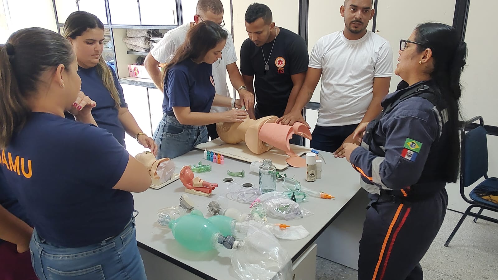 Leia mais sobre o artigo Samu Alagoas capacita nova turma de profissionais em curso de Suporte Básico de Vida