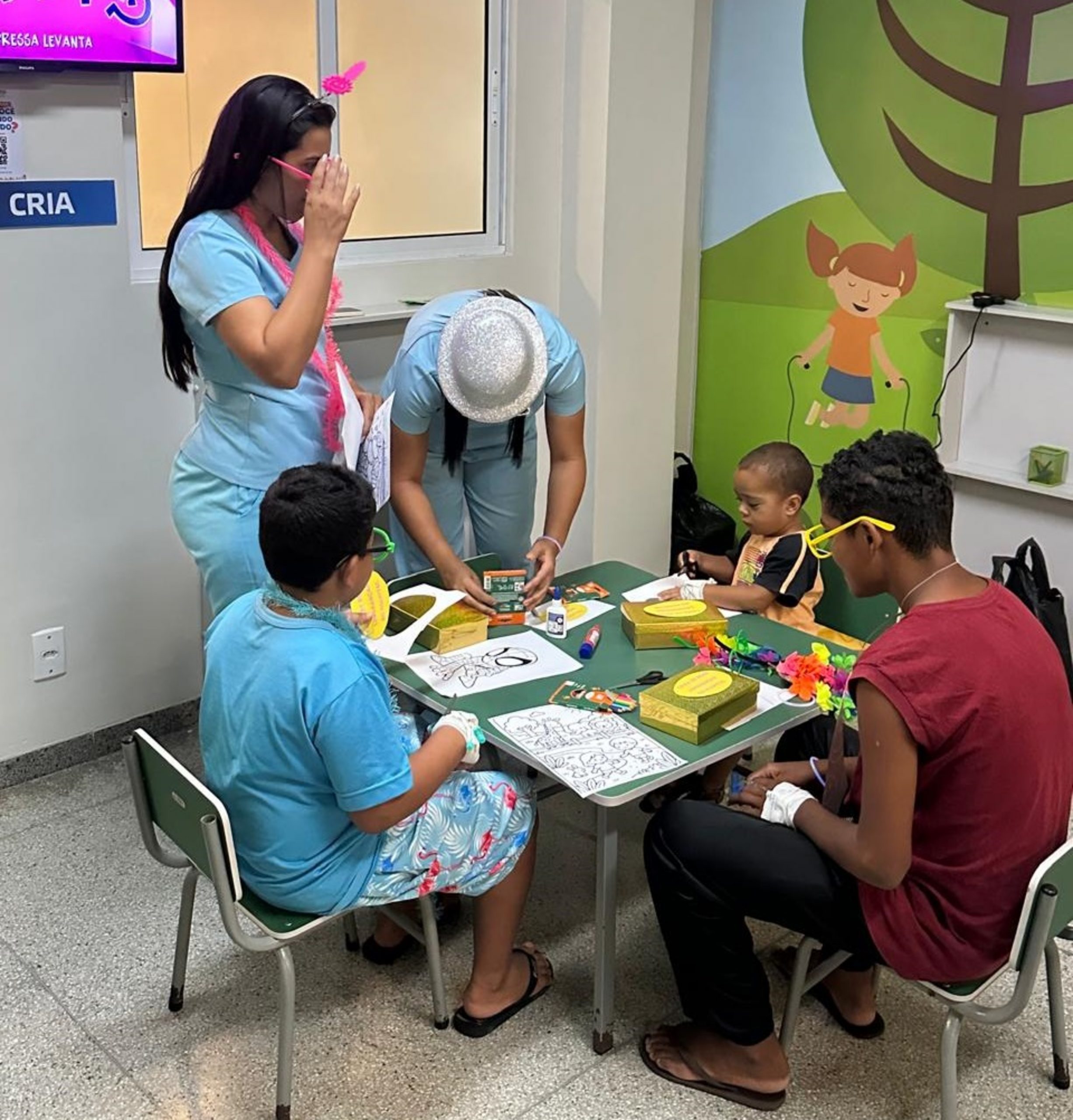 Leia mais sobre o artigo Dinâmica com crianças leva acolhimento à pediatria do Hospital Regional do Sertão