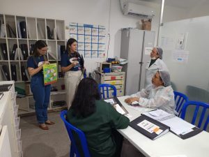 Ação educativa no HGE ressalta importância da higiene das mãos