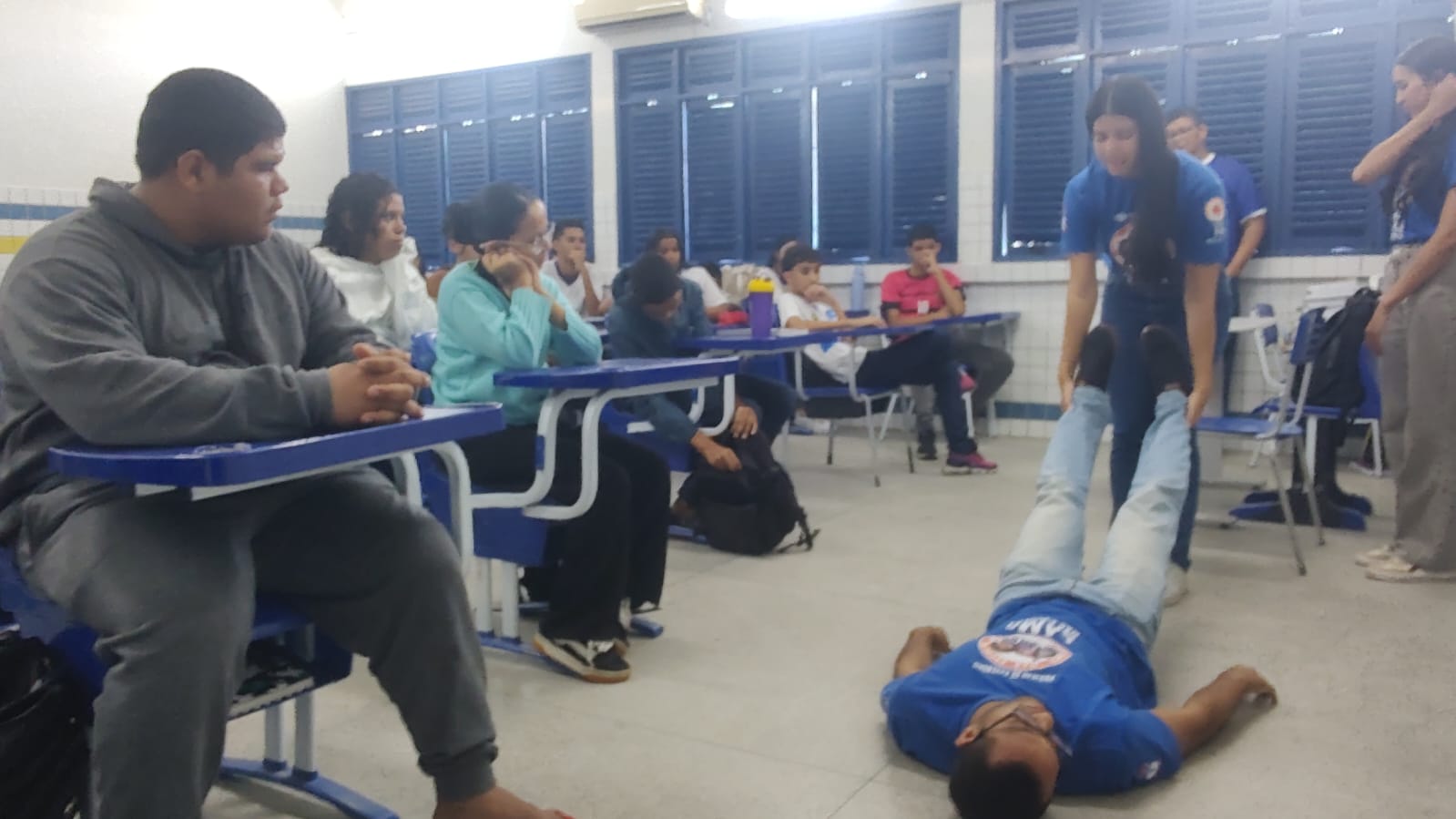 Leia mais sobre o artigo Projeto Samu nas Escolas ensina alunos da rede estadual sobre primeiros socorros