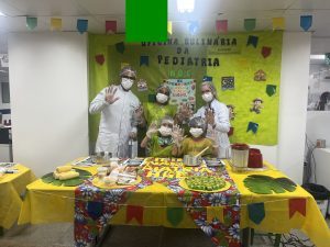 HGE realiza Oficina de Culinária Junina e ensina crianças a fazer “Brigadeiro de Milho da Roça”