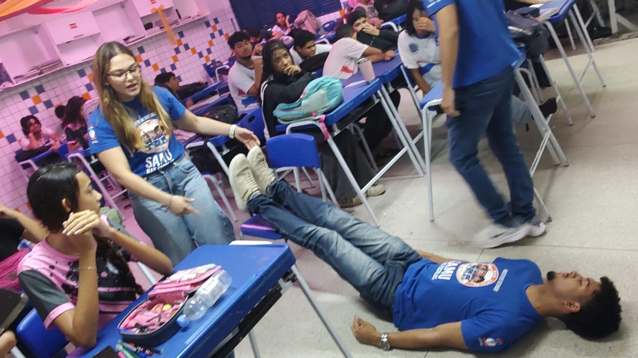 Leia mais sobre o artigo Samu leva noções de primeiros socorros a estudantes em escola do Clima Bom