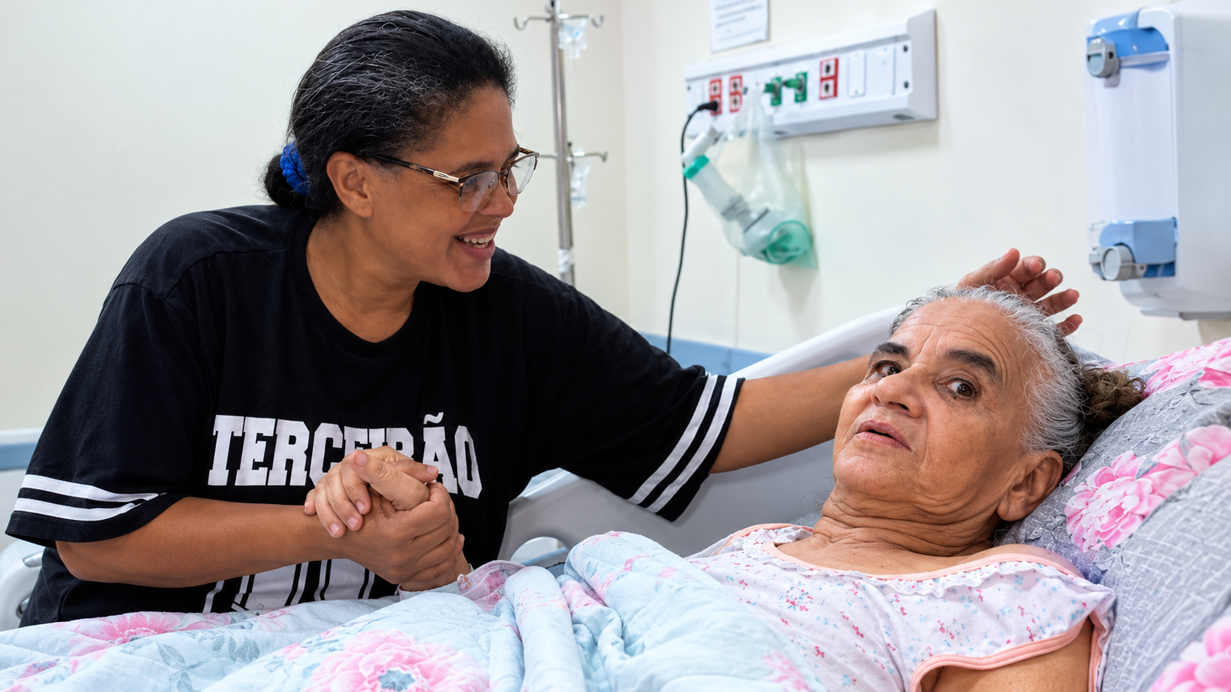 Leia mais sobre o artigo Filha de idosa curada de trombose destaca assistência humanizada no Hospital Metropolitano de AL